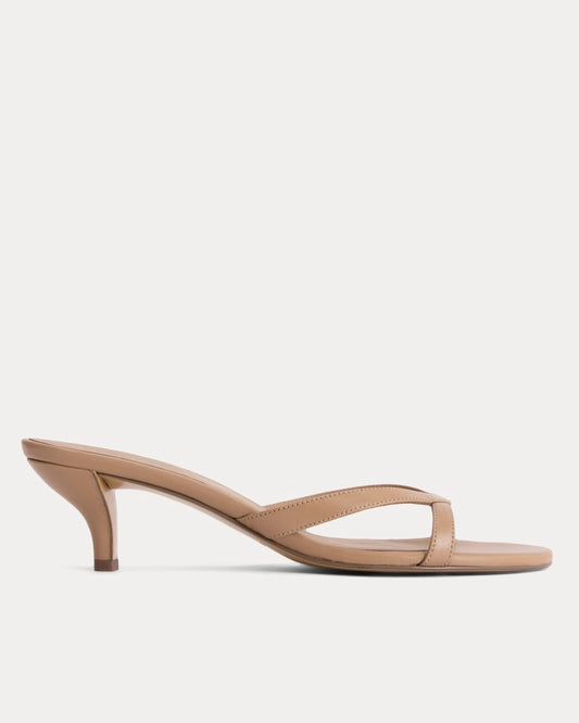 Sculpted Heel Sandal | Affogato